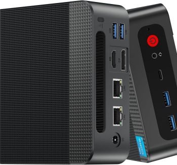 Reatan S6 Mini PC Intel Core i5 12450H(8C/12T,Turbo 4.4GHz), 16GB DDR4 512GB 3200 MHz NVMe SSD Gaming PC, Dual RJ45 LAN, 4K Triple Display, Mini Desktop Computer, WiFi6/BT5.2