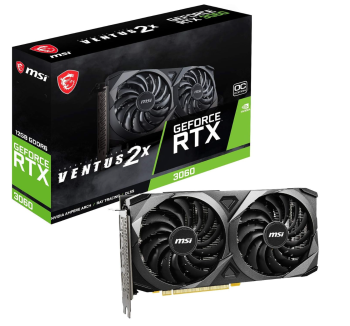 MSI Gaming GeForce RTX 3060 12GB 15 Gbps GDRR6 192-Bit HDMI/DP PCIe 4 Torx Twin Fan Ampere OC Graphics Card